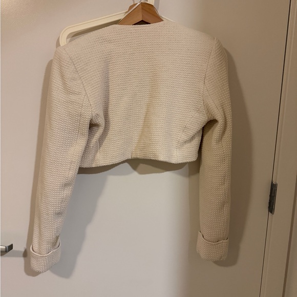 ZARA TEXTURED CROPPED JACKET - Picture 7 of 8